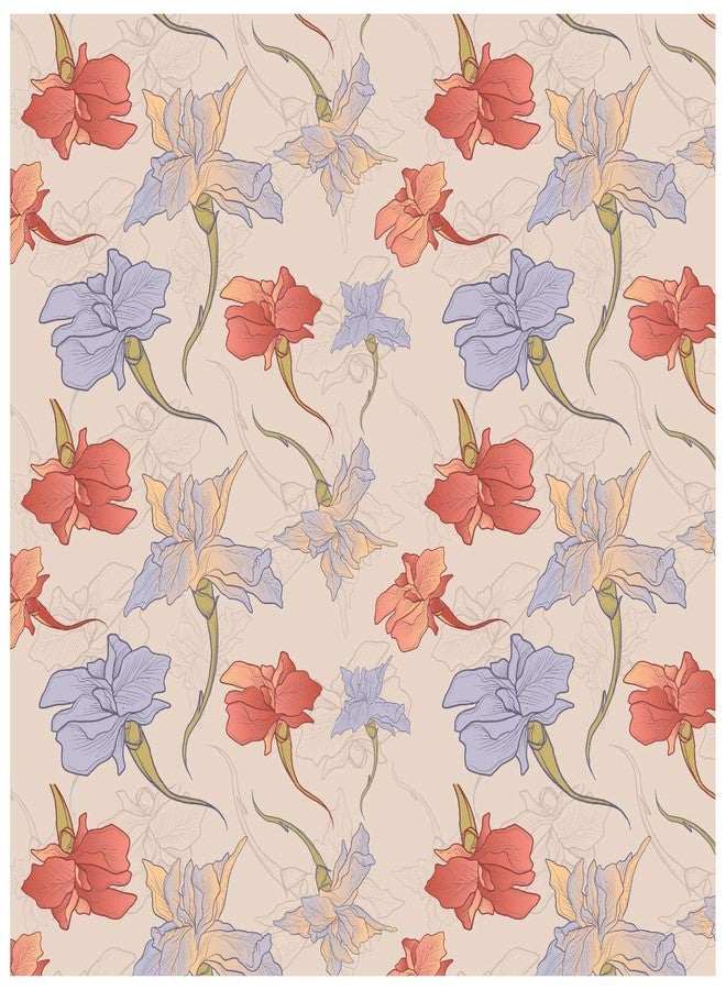 Paper Plane Design Wallpaper Self Adhesive Sticker Theme Floral Printed Multicolour- 40 sq. ft, 16 X 90 inch X 4 Rolls - Image 2